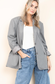 Est'Seven |  Luxe oversized blazer Aisha | grey | Picture 5