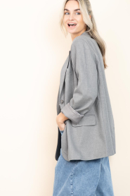 Est'Seven |  Luxe oversized blazer Aisha | grey | Picture 6