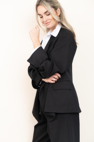 Est'Seven |  Luxury oversized blazer Israe | black | Picture 6