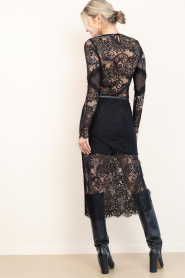 Est'Seven |  Lace midi skirt Naira | black | Picture 7
