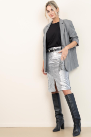 Est'Seven :  Jersey top Meryem | black - img3