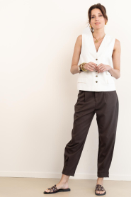 Caryatis |  Leather sandals with studs Penelope | burgundy | Picture 5