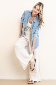 Scholl :  Suede sandals with buckles Noelle | camel - img2