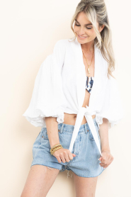 Mr Mood |  Linen tied top Mrs Mabe | natural | Picture 7