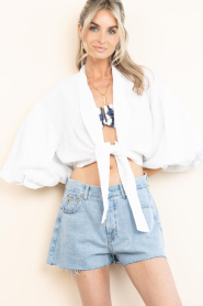 Mr Mood |  Linen tied top Mrs Mabe | natural | Picture 5