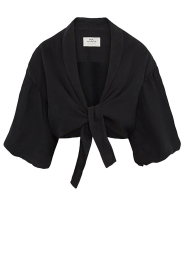 Mr Mood |  Linen tied top Mrs Mabe | black | Picture 1