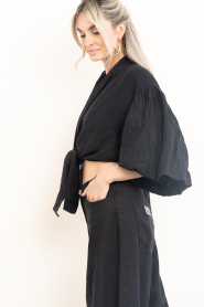 Mr Mood |  Linen tied top Mrs Mabe | black | Picture 7