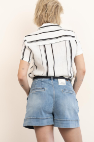 Mr Mood |  Striped linen blouse Mrs Lux | natural | Picture 10