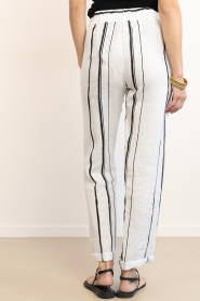 Mr Mood |  Striped linen pants Mrs Lux | natural | Picture 6