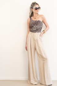 Mr Mood |  Smocked one-shoulder swimsuit Mrs Absolut | animal print | Picture 3