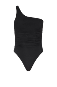 Mr Mood |  Smocked one-shoulder swimsuit Mrs Absolut | black
