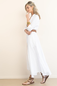 Mr Mood |  Linen maxi dress Mrs Rio | white | Picture 7