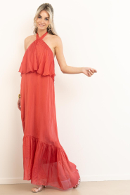 Aaiko |  Maxi dress Albina | red | Picture 7