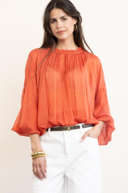 Aaiko :  Top with elastic waistband Cristy | red - img4