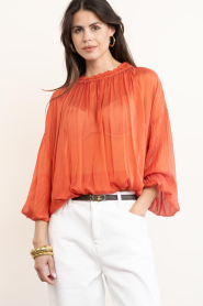 Aaiko :  Top with elastic waistband Cristy | red - img2