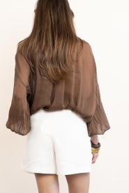 Aaiko |  Top with elastic waistband Cristy | brown | Picture 8