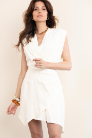 Aaiko |  Wrap mini-dress Leny | natural | Picture 4