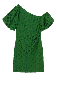 Aaiko |  Jacquard mini dress Doutzen | green | Picture 1