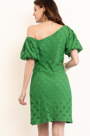 Aaiko |  Jacquard mini dress Doutzen | green | Picture 8