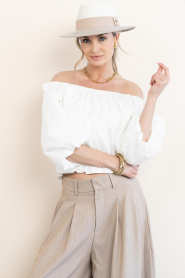 Aaiko |  Off-shoulder top Maddy | natural | Picture 2
