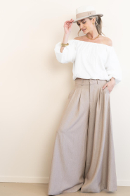Aaiko |  Off-shoulder top Maddy | natural | Picture 3