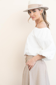Aaiko |  Off-shoulder top Maddy | natural | Picture 6