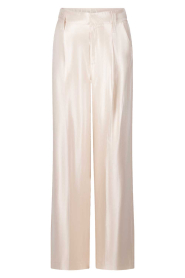 Aaiko |  Shiny wide leg trousers Hailey | natural | Picture 1