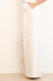Aaiko |  Shiny wide leg trousers Hailey | natural | Picture 5