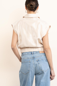 Aaiko |  Shiny waistcoat Lies | natural | Picture 8