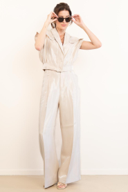 Aaiko |  Shiny waistcoat Lies | natural | Picture 4