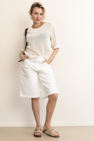 Aaiko |  Bermuda shorts Cody | white | Picture 4