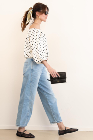 Aaiko |  Off-shoulder top with polkadots Maddy | natural | Picture 3