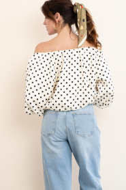 Aaiko |  Off-shoulder top with polkadots Maddy | natural | Picture 10