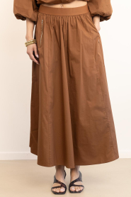 Aaiko |  Midi skirt Rixt | brown | Picture 6