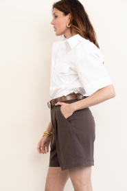 Copenhagen Muse |  Shorts with pleat details Tailor | brown | Picture 7
