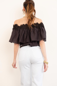 Copenhagen Muse |  Stretch top with lace details Molly | brown | Picture 8