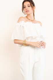 Copenhagen Muse |  Lyocell off shoulder top molly | natural | Picture 4