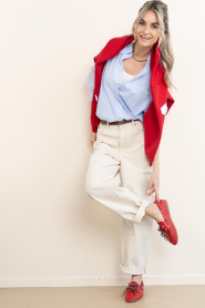 Toral |  Leather openwork loafers Kimana | red | Picture 3