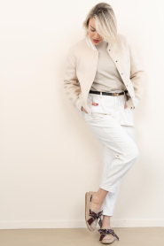 Toral |  Suede loafers with bandana Nahua | camel | Picture 5