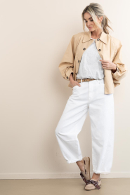 Toral |  Suede loafers with bandana Nahua | camel | Picture 4