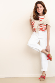Toral |  Suede loafers with bandana Nahua | camel | Picture 3
