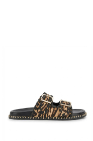 Toral |  Leather sandals with print Hazel | animal print | Picture 1