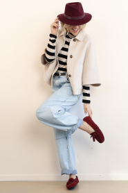 Toral |  Suede boat loafers with fringes Momo | burgundy | Picture 3