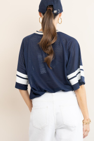 Haute L'Amitié :  Mesh baseball top Drift | dark blue - img8