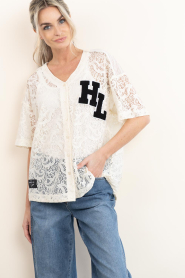 Haute L'Amitié :  Lace baseball blouse Court | natural - img4