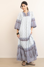 Antik Batik |  Maxi dress with print Johri | blue | Picture 2
