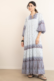 Antik Batik |  Maxi dress with print Johri | blue | Picture 4