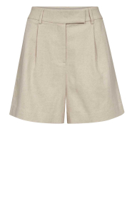 Co'Couture |  Linen mix short Leena | beige | Picture 1