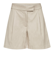 Co'Couture |  Faux leather short Gitt | natural