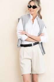Co'Couture |  Faux leather short Gitt | natural | Picture 2